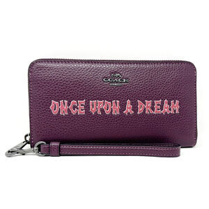 Disney X Coach Long Zip Around Wallet Once Upon A Dream Sleeping Beauty CD971
